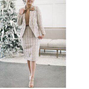 "Tea & Toffee Suit" Includes both the skirt and blazer from Dainty Jewells